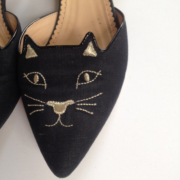 Charlotte Olympia Kitty D'Orsay cat flats - Picture 3 of 8